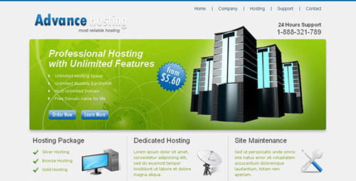 Web Hosting Templates