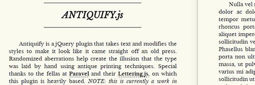 jQuery Typography Plugins