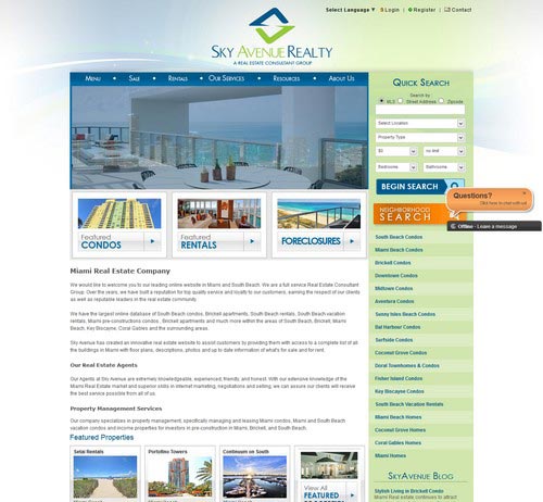 Real Estate Web Design