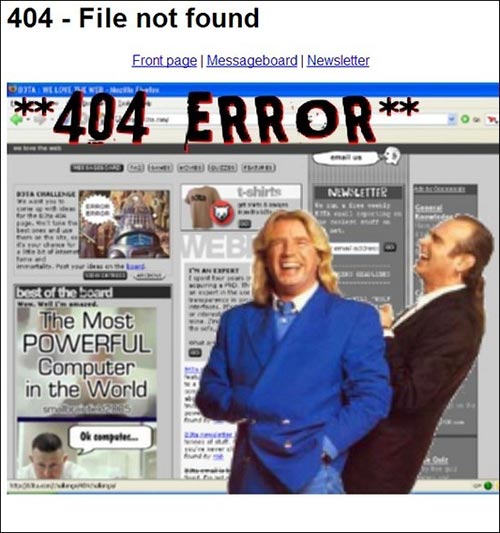 404  Page Design Inspiration