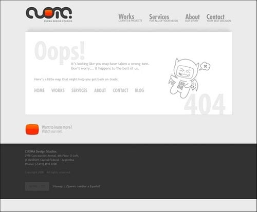 404  Page Design Inspiration