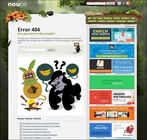 404  Page Design Inspiration