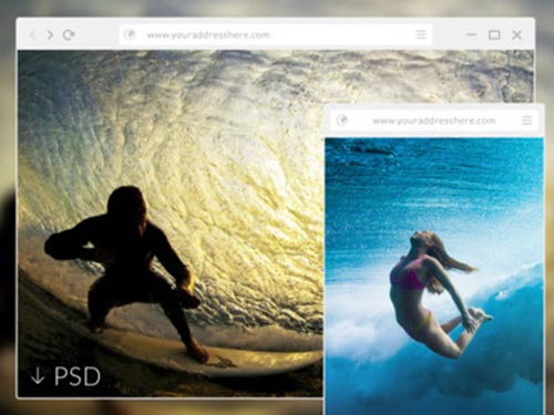 Free PSD Web Browser Mockups