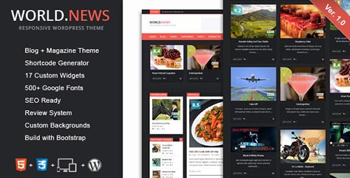 Flat WordPress Magazine Themes