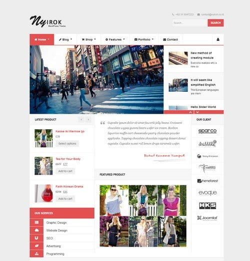 Flat WordPress Responsive Themes