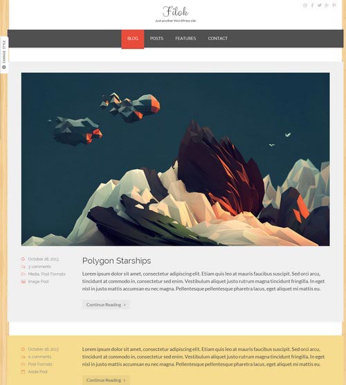 Flat WordPress Responsive Themes