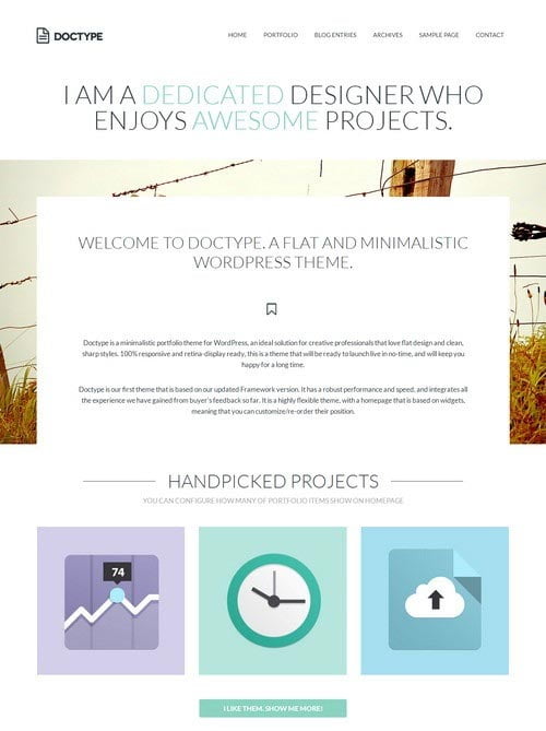 Flat WordPress Responsive Themes