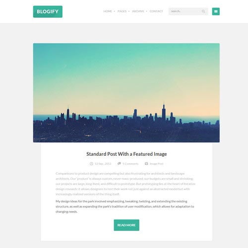 Flat WordPress Responsive Themes