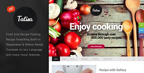 40+ Food & Recipe WordPress Themes