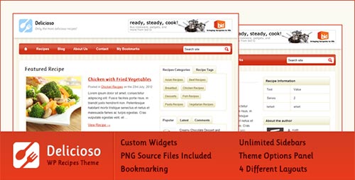 40+ Food & Recipe WordPress Themes
