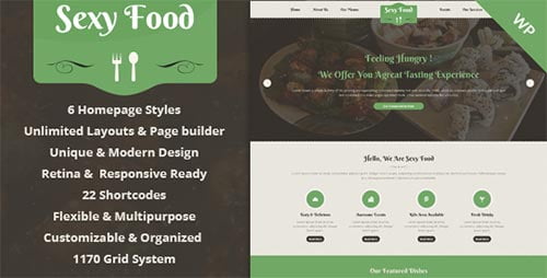 40+ Food & Recipe WordPress Themes