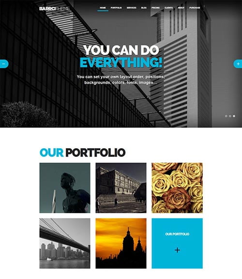 Portfolio & Business Single Page WordPress Themes