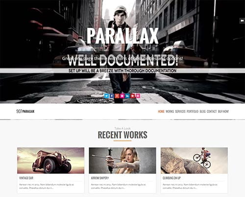 Portfolio WordPress Themes with Video Backgrounds