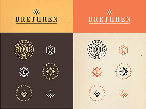 Typographic Logo Badge Designs
