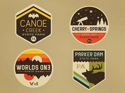 Typographic Logo Badge Designs