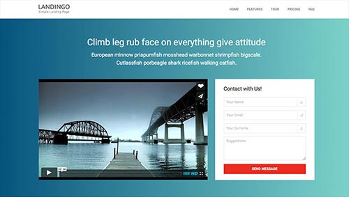 Video Landing Page Templates
