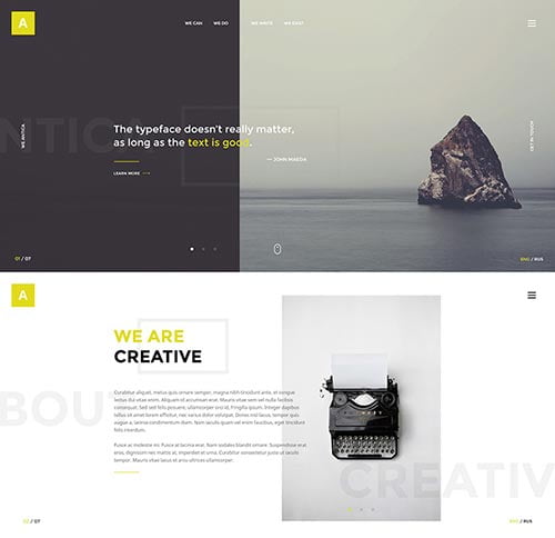 Web Design Concepts in PSD Format