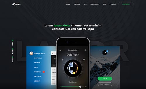 Web Design Concepts in PSD Format