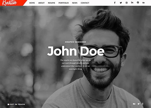 Personal VCard & Resume HTML Templates
