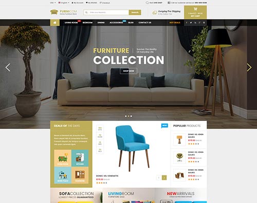 Furniture & Interior eCommerce WordPress Themes