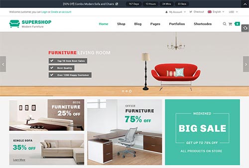 Furniture & Interior eCommerce WordPress Themes