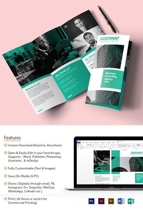 30+ Awesome PSD Brochure Design Templates